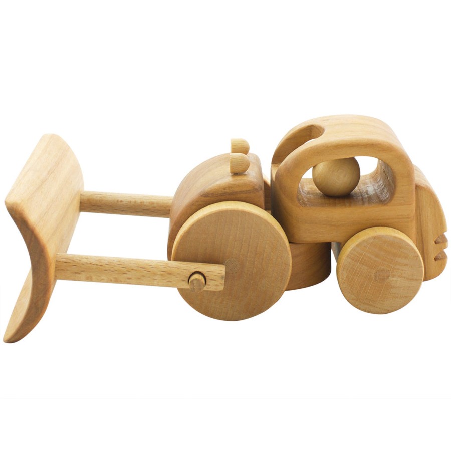 Wooden Vehicles Dio Toys | Wooden Bulldozer - Horatio | Duckykidtoy