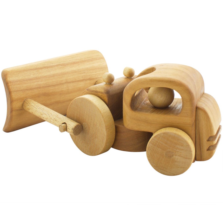 Wooden Vehicles Dio Toys | Wooden Bulldozer - Horatio | Duckykidtoy